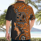 Wests Tigers NAIDOC Week 2026 Hawaiian Shirt Aboriginal Lizard Dot Painting - 50 Years of Deadly