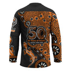 Wests Tigers NAIDOC Week 2026 Hockey Jersey Aboriginal Lizard Dot Painting - 50 Years of Deadly