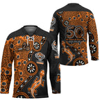 Wests Tigers NAIDOC Week 2026 Hockey Jersey Aboriginal Lizard Dot Painting - 50 Years of Deadly