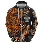 Wests Tigers NAIDOC Week 2026 Hoodie Aboriginal Lizard Dot Painting - 50 Years of Deadly