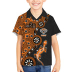 Wests Tigers NAIDOC Week 2026 Kid Hawaiian Shirt Aboriginal Lizard Dot Painting - 50 Years of Deadly