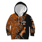 Wests Tigers NAIDOC Week 2026 Kid Hoodie Aboriginal Lizard Dot Painting - 50 Years of Deadly