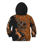 Wests Tigers NAIDOC Week 2026 Kid Hoodie Aboriginal Lizard Dot Painting - 50 Years of Deadly