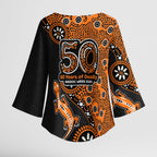 Wests Tigers NAIDOC Week 2026 Kimono Sleeve Blouse Aboriginal Lizard Dot Painting - 50 Years of Deadly