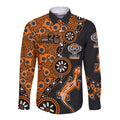 Wests Tigers NAIDOC Week 2026 Long Sleeve Button Shirt Aboriginal Lizard Dot Painting - 50 Years of Deadly