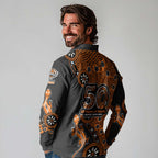 Wests Tigers NAIDOC Week 2026 Long Sleeve Polo Shirt Aboriginal Lizard Dot Painting - 50 Years of Deadly