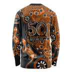 Wests Tigers NAIDOC Week 2026 Long Sleeve Shirt Aboriginal Lizard Dot Painting - 50 Years of Deadly