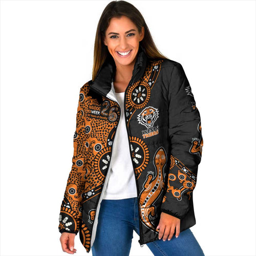 Wests Tigers NAIDOC Week 2026 Padded Jacket Aboriginal Lizard Dot Painting - 50 Years of Deadly