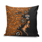 Wests Tigers NAIDOC Week 2026 Pillow Cover Aboriginal Lizard Dot Painting - 50 Years of Deadly