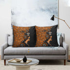 Wests Tigers NAIDOC Week 2026 Pillow Cover Aboriginal Lizard Dot Painting - 50 Years of Deadly