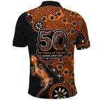 Wests Tigers NAIDOC Week 2026 Polo Shirt Aboriginal Lizard Dot Painting - 50 Years of Deadly