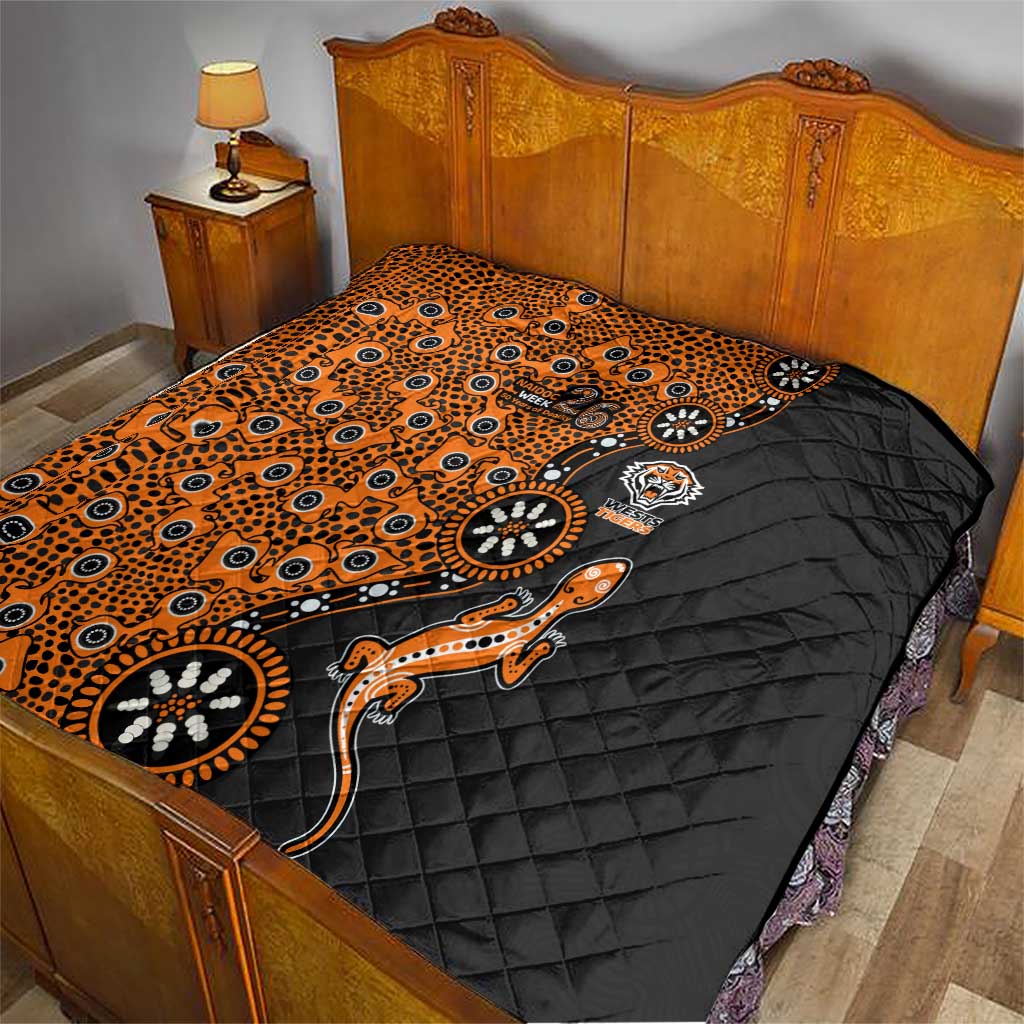 Wests Tigers NAIDOC Week 2026 Quilt Aboriginal Lizard Dot Painting - 50 Years of Deadly