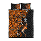 Wests Tigers NAIDOC Week 2026 Quilt Bed Set Aboriginal Lizard Dot Painting - 50 Years of Deadly