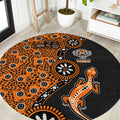 Wests Tigers NAIDOC Week 2026 Round Carpet Aboriginal Lizard Dot Painting - 50 Years of Deadly