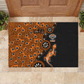 Wests Tigers NAIDOC Week 2026 Rubber Doormat Aboriginal Lizard Dot Painting - 50 Years of Deadly
