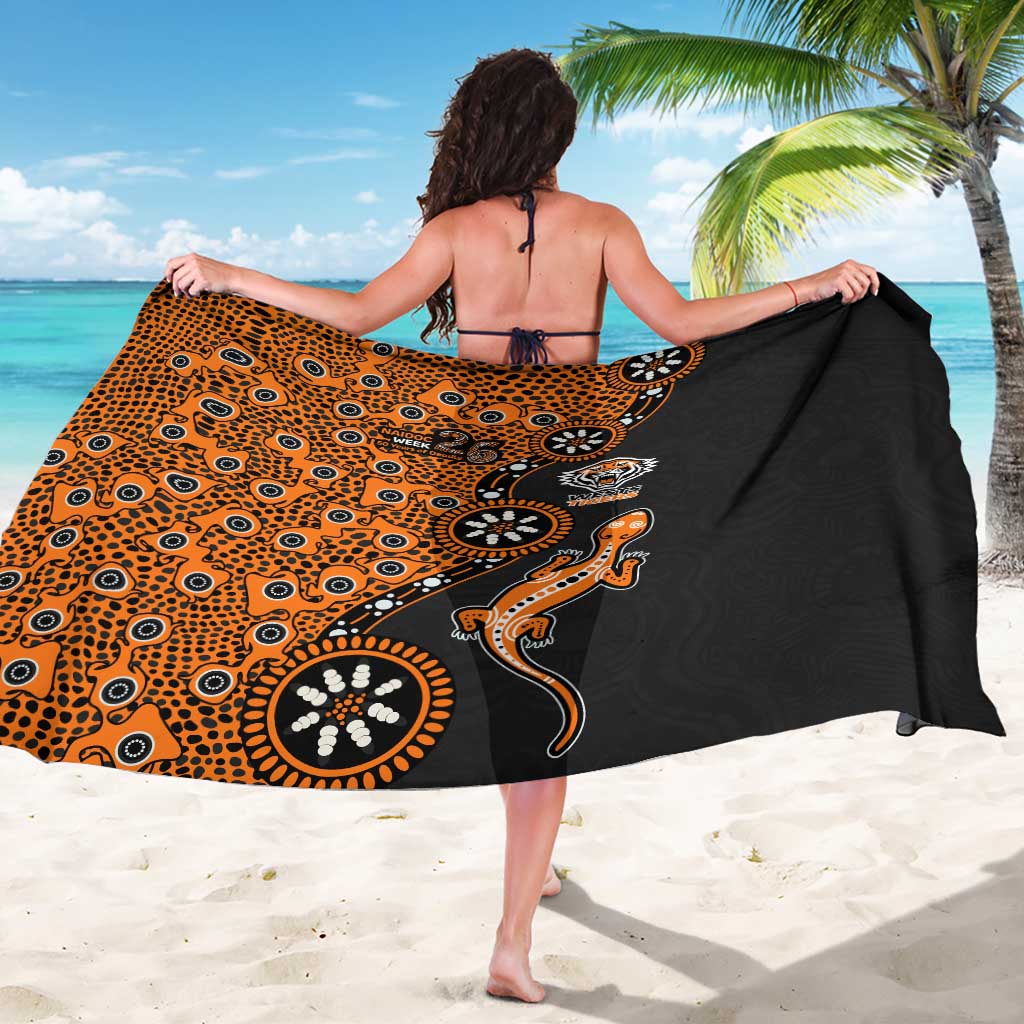 Wests Tigers NAIDOC Week 2026 Sarong Aboriginal Lizard Dot Painting - 50 Years of Deadly