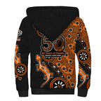 Wests Tigers NAIDOC Week 2026 Sherpa Hoodie Aboriginal Lizard Dot Painting - 50 Years of Deadly