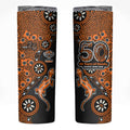 Wests Tigers NAIDOC Week 2026 Skinny Tumbler Aboriginal Lizard Dot Painting - 50 Years of Deadly