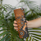 Wests Tigers NAIDOC Week 2026 Skinny Tumbler Aboriginal Lizard Dot Painting - 50 Years of Deadly
