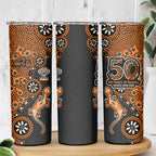 Wests Tigers NAIDOC Week 2026 Skinny Tumbler Aboriginal Lizard Dot Painting - 50 Years of Deadly