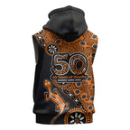Wests Tigers NAIDOC Week 2026 Sleeveless Hoodie Aboriginal Lizard Dot Painting - 50 Years of Deadly
