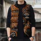 Wests Tigers NAIDOC Week 2026 Sleeveless Puffer Jacket Aboriginal Lizard Dot Painting - 50 Years of Deadly