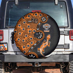 Wests Tigers NAIDOC Week 2026 Spare Tire Cover Aboriginal Lizard Dot Painting - 50 Years of Deadly