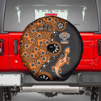Wests Tigers NAIDOC Week 2026 Spare Tire Cover Aboriginal Lizard Dot Painting - 50 Years of Deadly