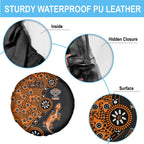 Wests Tigers NAIDOC Week 2026 Spare Tire Cover Aboriginal Lizard Dot Painting - 50 Years of Deadly