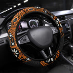 Wests Tigers NAIDOC Week 2026 Steering Wheel Cover Aboriginal Lizard Dot Painting - 50 Years of Deadly
