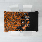 Wests Tigers NAIDOC Week 2026 Tablecloth Aboriginal Lizard Dot Painting - 50 Years of Deadly