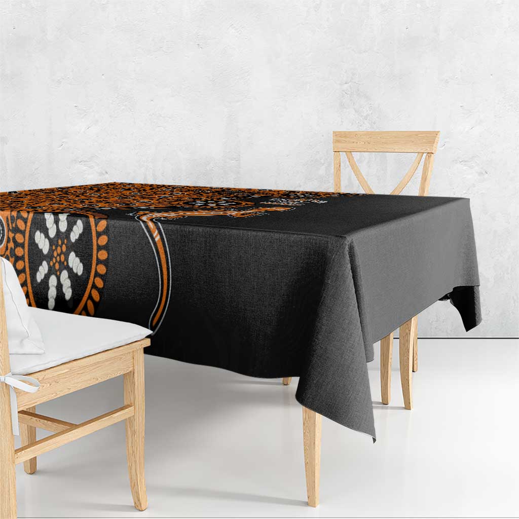 Wests Tigers NAIDOC Week 2026 Tablecloth Aboriginal Lizard Dot Painting - 50 Years of Deadly
