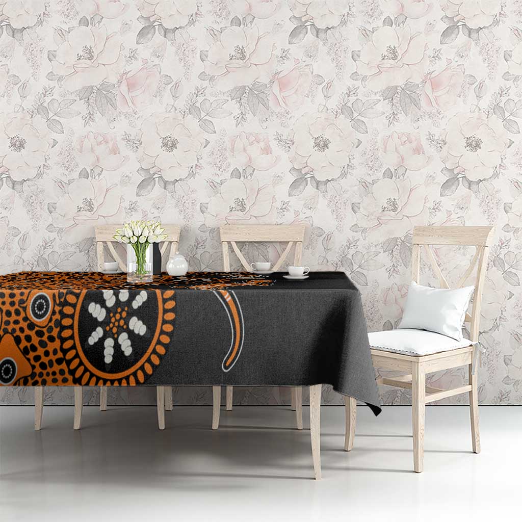 Wests Tigers NAIDOC Week 2026 Tablecloth Aboriginal Lizard Dot Painting - 50 Years of Deadly