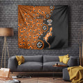 Wests Tigers NAIDOC Week 2026 Tapestry Aboriginal Lizard Dot Painting - 50 Years of Deadly