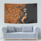 Wests Tigers NAIDOC Week 2026 Tapestry Aboriginal Lizard Dot Painting - 50 Years of Deadly