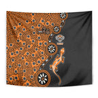Wests Tigers NAIDOC Week 2026 Tapestry Aboriginal Lizard Dot Painting - 50 Years of Deadly
