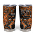 Wests Tigers NAIDOC Week 2026 Tumbler Cup Aboriginal Lizard Dot Painting - 50 Years of Deadly