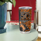 Wests Tigers NAIDOC Week 2026 Tumbler Cup Aboriginal Lizard Dot Painting - 50 Years of Deadly