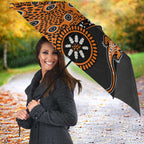 Wests Tigers NAIDOC Week 2026 Umbrella Aboriginal Lizard Dot Painting - 50 Years of Deadly