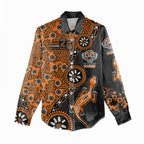 Wests Tigers NAIDOC Week 2026 Women Casual Shirt Aboriginal Lizard Dot Painting - 50 Years of Deadly