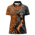 Wests Tigers NAIDOC Week 2026 Women Polo Shirt Aboriginal Lizard Dot Painting - 50 Years of Deadly