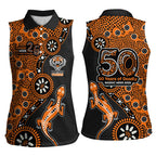 Wests Tigers NAIDOC Week 2026 Women Sleeveless Polo Shirt Aboriginal Lizard Dot Painting - 50 Years of Deadly