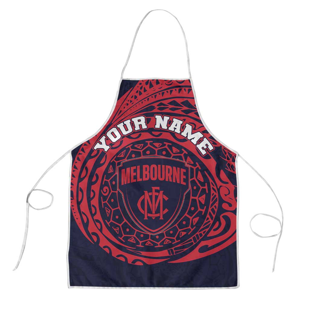 Personalized Melbourne Demons Polynesian Apron Tribal Chest and Sleeve Tattoo Heritage Warrior