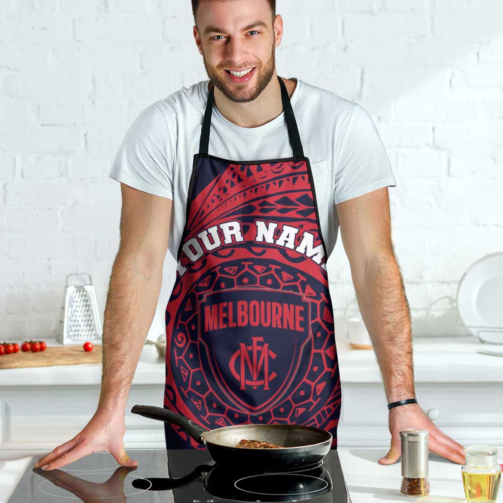 Personalized Melbourne Demons Polynesian Apron Tribal Chest and Sleeve Tattoo Heritage Warrior