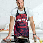 Personalized Melbourne Demons Polynesian Apron Tribal Chest and Sleeve Tattoo Heritage Warrior