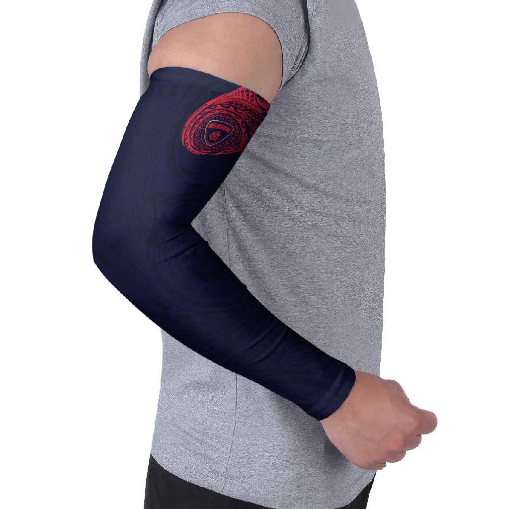 Personalized Melbourne Demons Polynesian Arm Sleeves Tribal Chest and Sleeve Tattoo Heritage Warrior