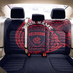 Personalized Melbourne Demons Polynesian Back Car Seat Cover Tribal Chest and Sleeve Tattoo Heritage Warrior