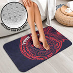 Personalized Melbourne Demons Polynesian Bathroom Set Tribal Chest and Sleeve Tattoo Heritage Warrior