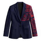 Personalized Melbourne Demons Polynesian Blazer Tribal Chest and Sleeve Tattoo Heritage Warrior