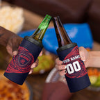 Personalized Melbourne Demons Polynesian 4 in 1 Can Cooler Tumbler Tribal Chest and Sleeve Tattoo Heritage Warrior